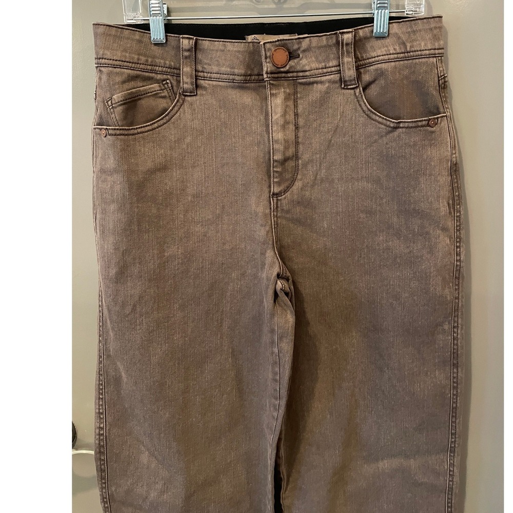 Democracy Absolution High Rise Ankle Straight Leg Jeans Brown Size 10